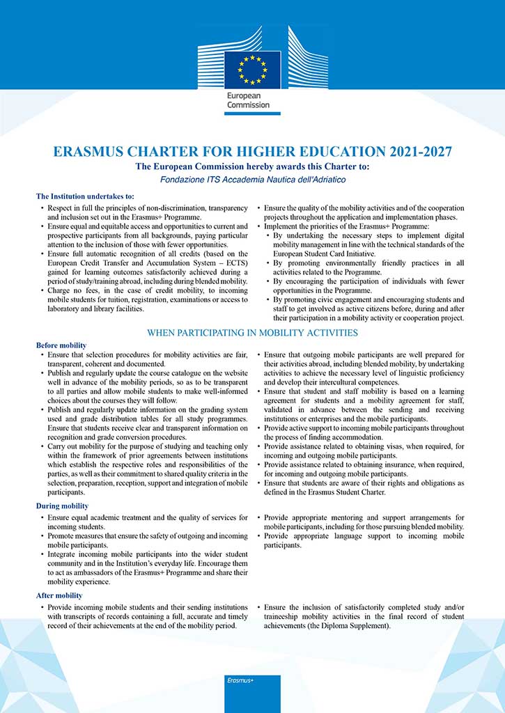 Erasmus Charter for Higher Education